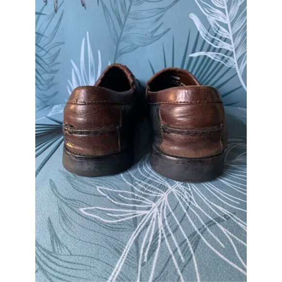 Johnston & Murphy Brown Black MOCCASIN TASSLE Leather Shoes mens 12 M main image 9